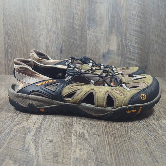 Merrell All Out Blaze Sieve Water Shoes Brindle/Butterscotch Mens Sz 14 Sandals - Picture 2 of 13